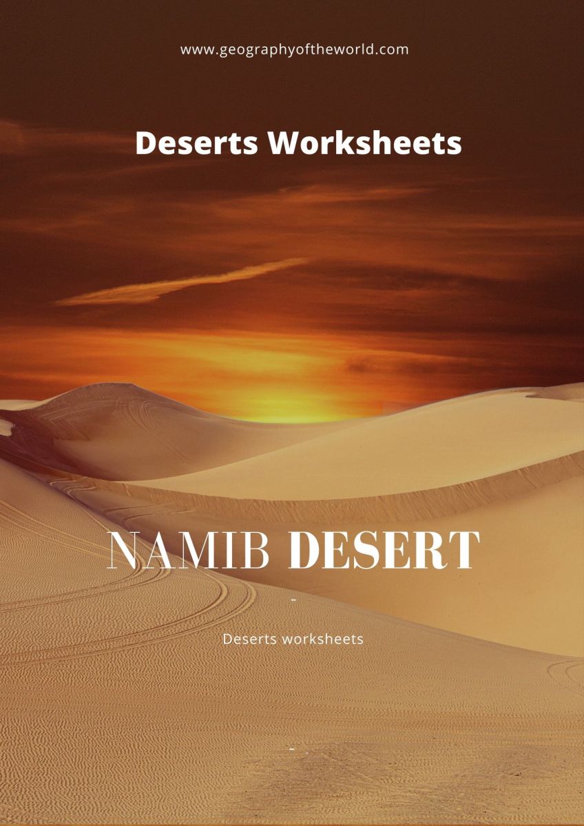 Namib desert facts geography worksheet answers