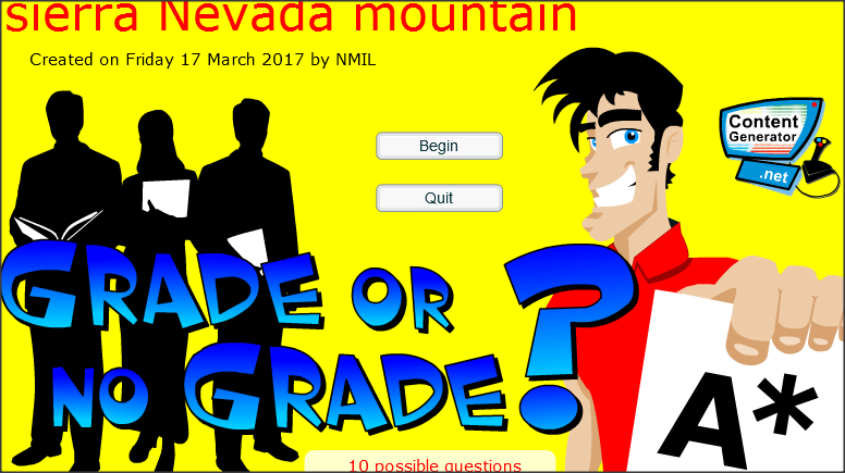 sierra Nevada mountains information – all kids games trivia activity